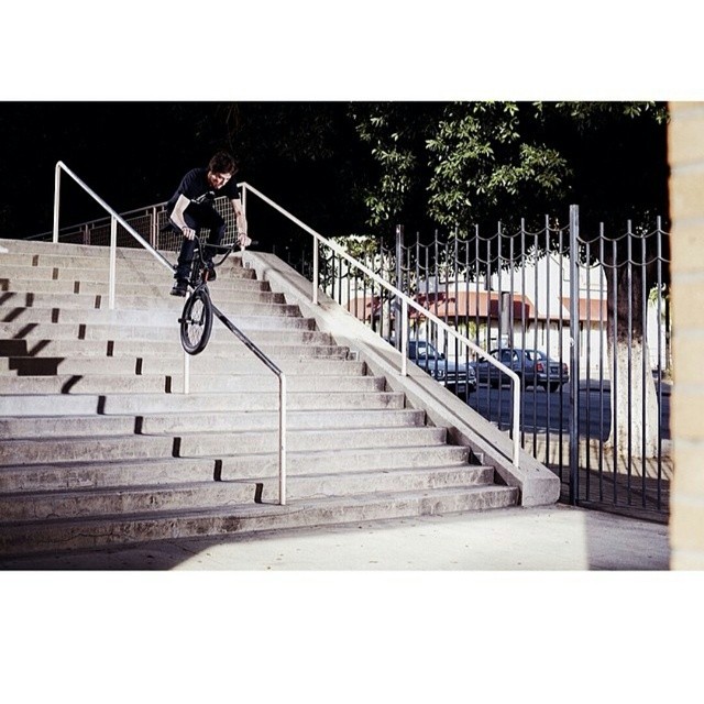 @bsdbg sending a Derek Duster down a man size rail. Photo by @fyanrudger.