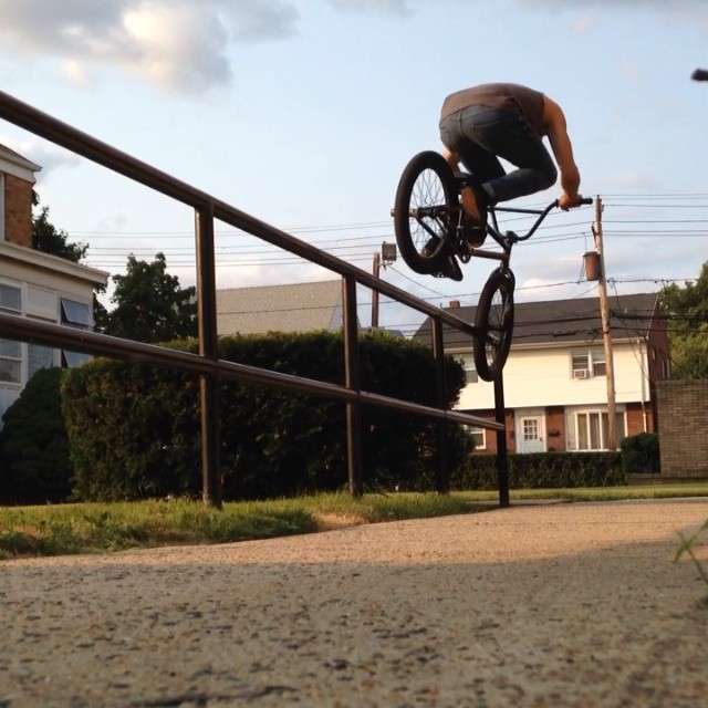 Riding around and getting it. By myself. Yesterday. @animalbikes @united_bmx @almond_footwear