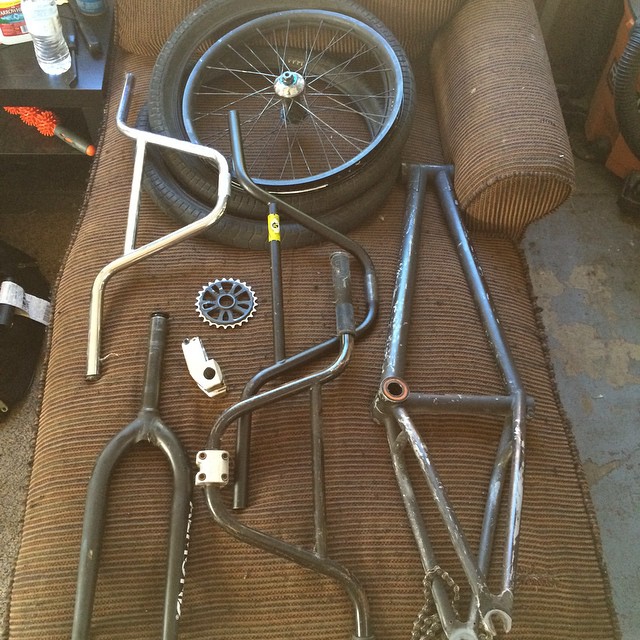 Trying to get rid of this stuff. DM me if your trying to get something. #bmx #parts #bars #stems #forks #sprocket #frontwheel #used